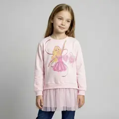 BARBIE - Polerón Con Tul Niña