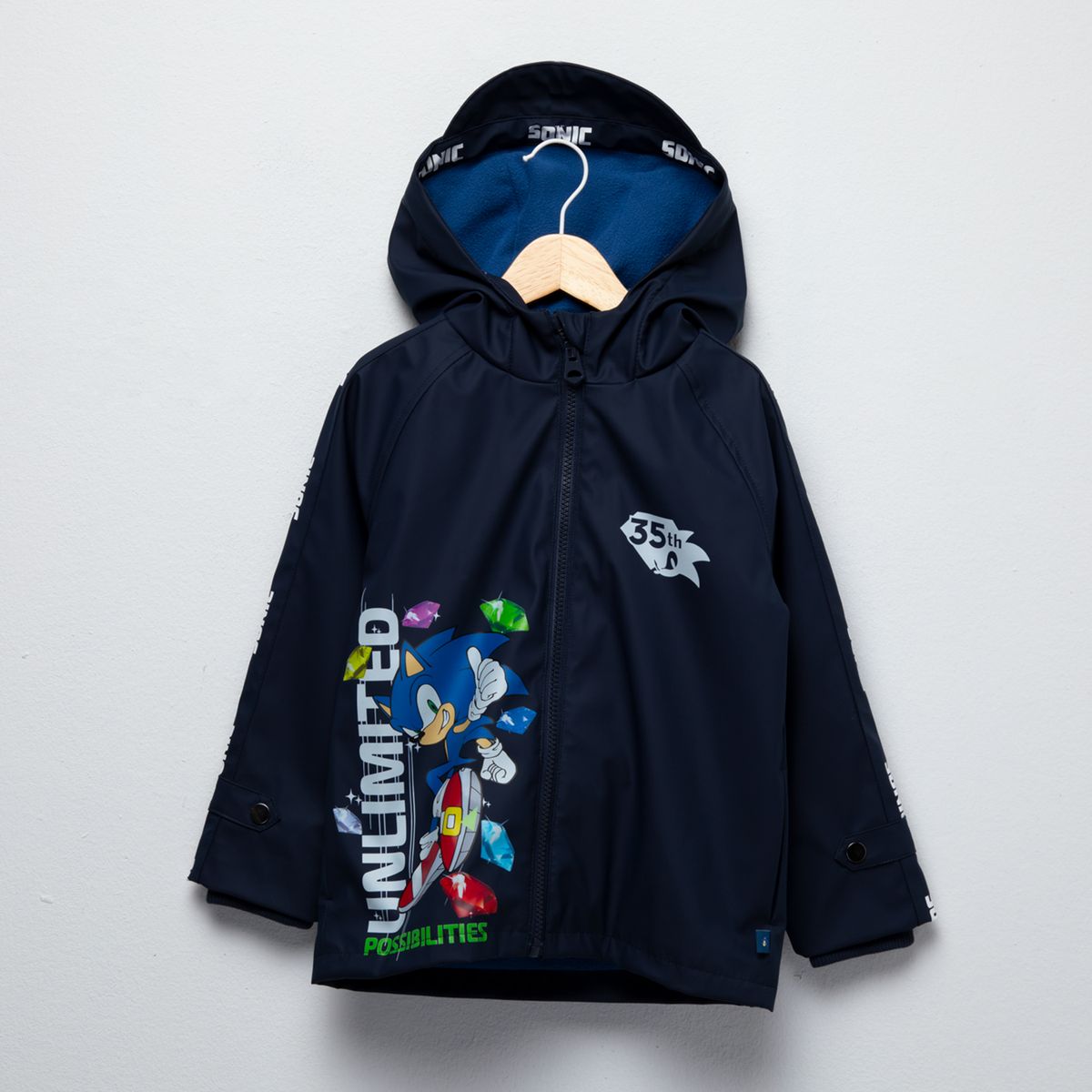 SONIC - Chaqueta Impermeable Niño Interior Polar Sonic