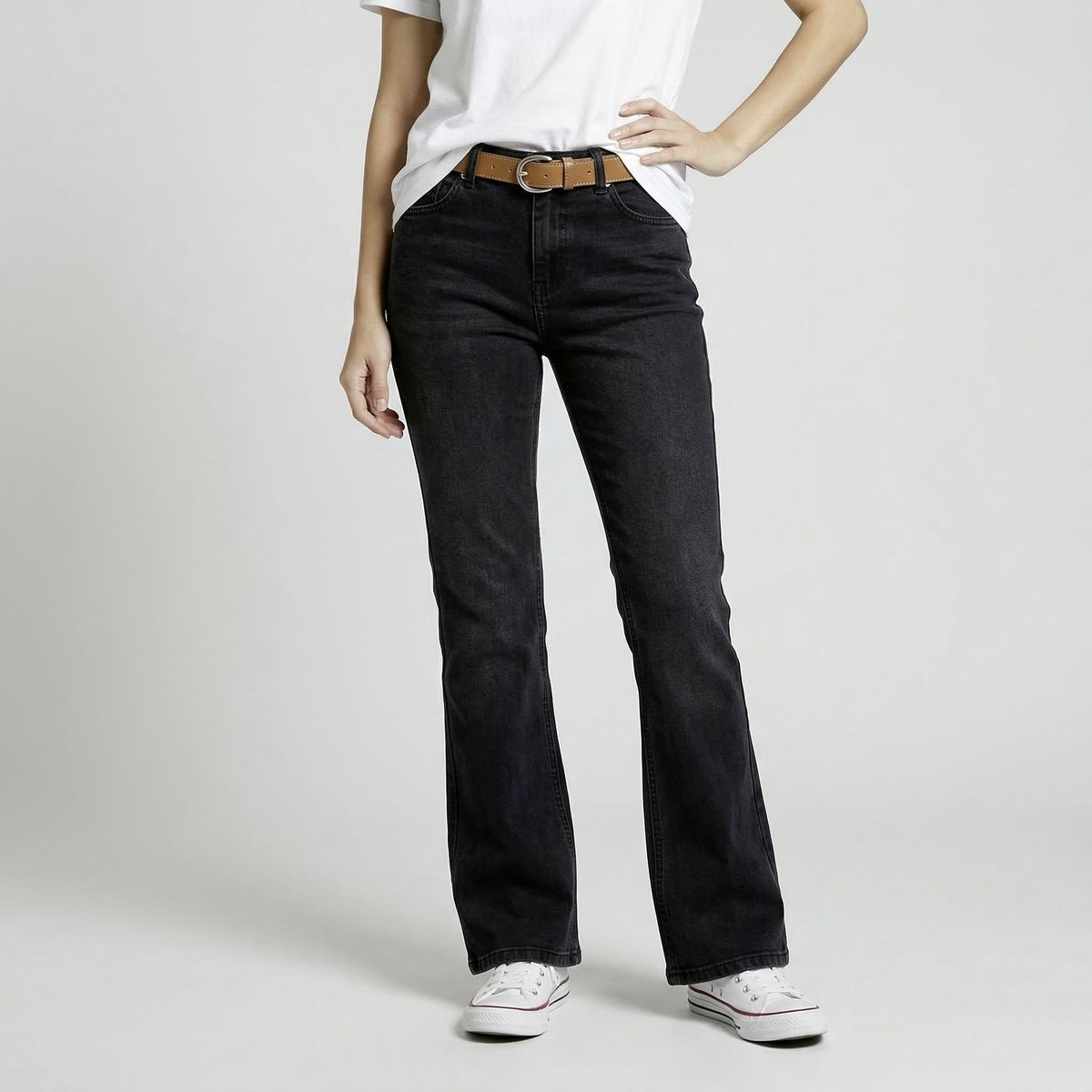 ELEVEN - Jeans Flare Niña Con Cinturon Eleven