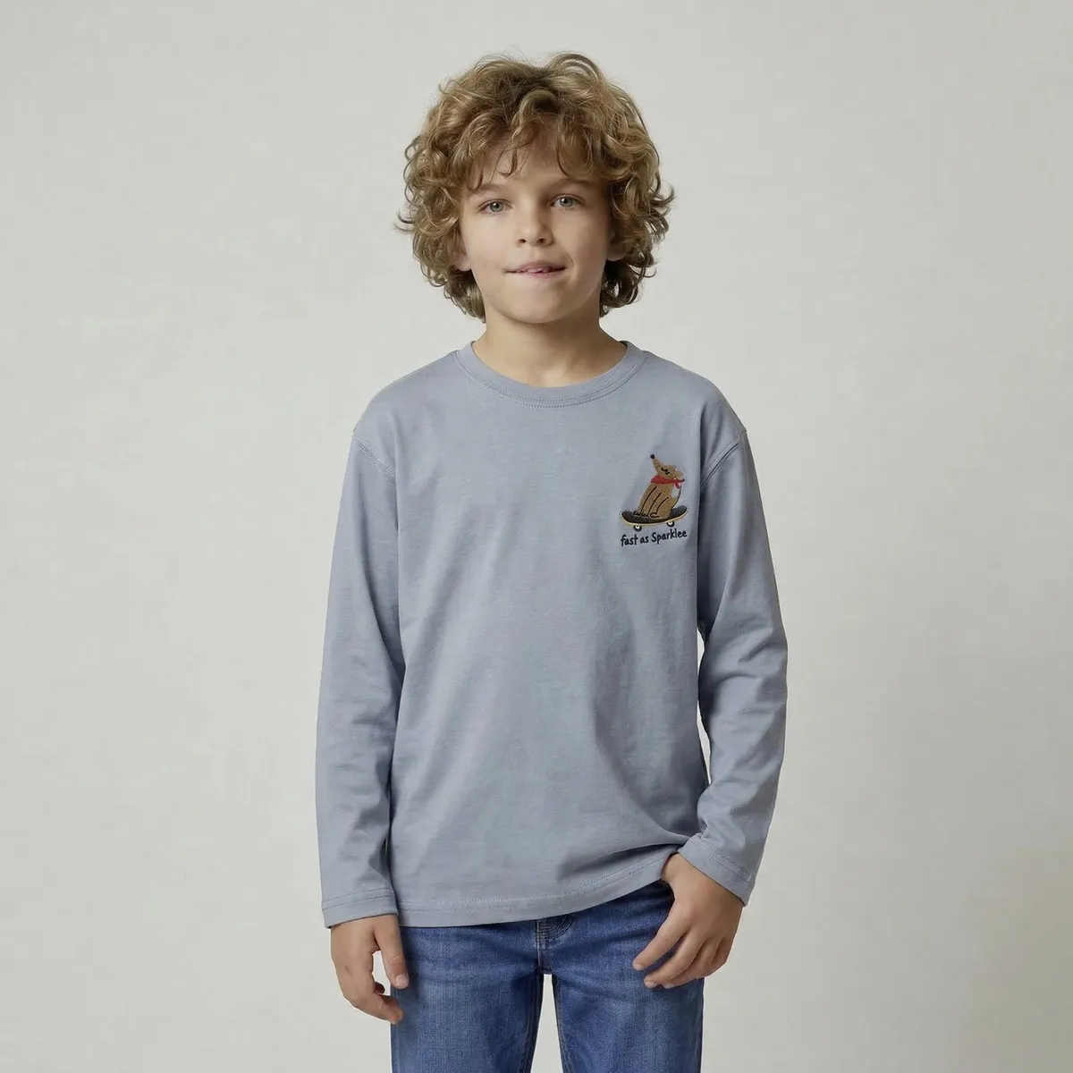 YAMP - Polera Niño Manga Larga Algodón Yamp