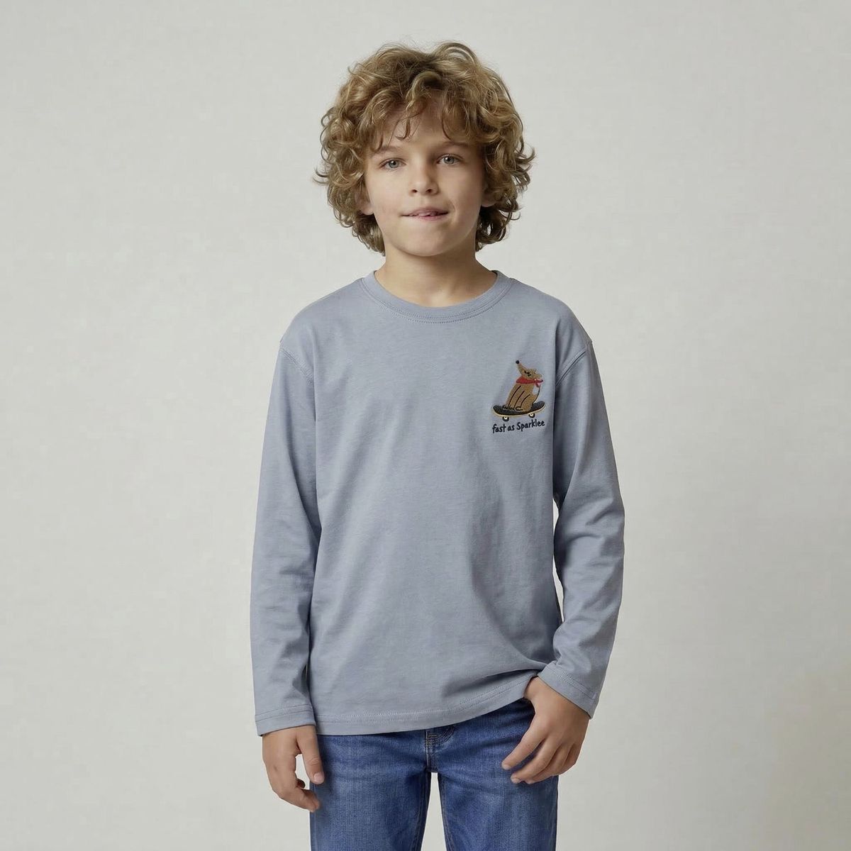 YAMP - Polera Niño Manga Larga Algodón Yamp