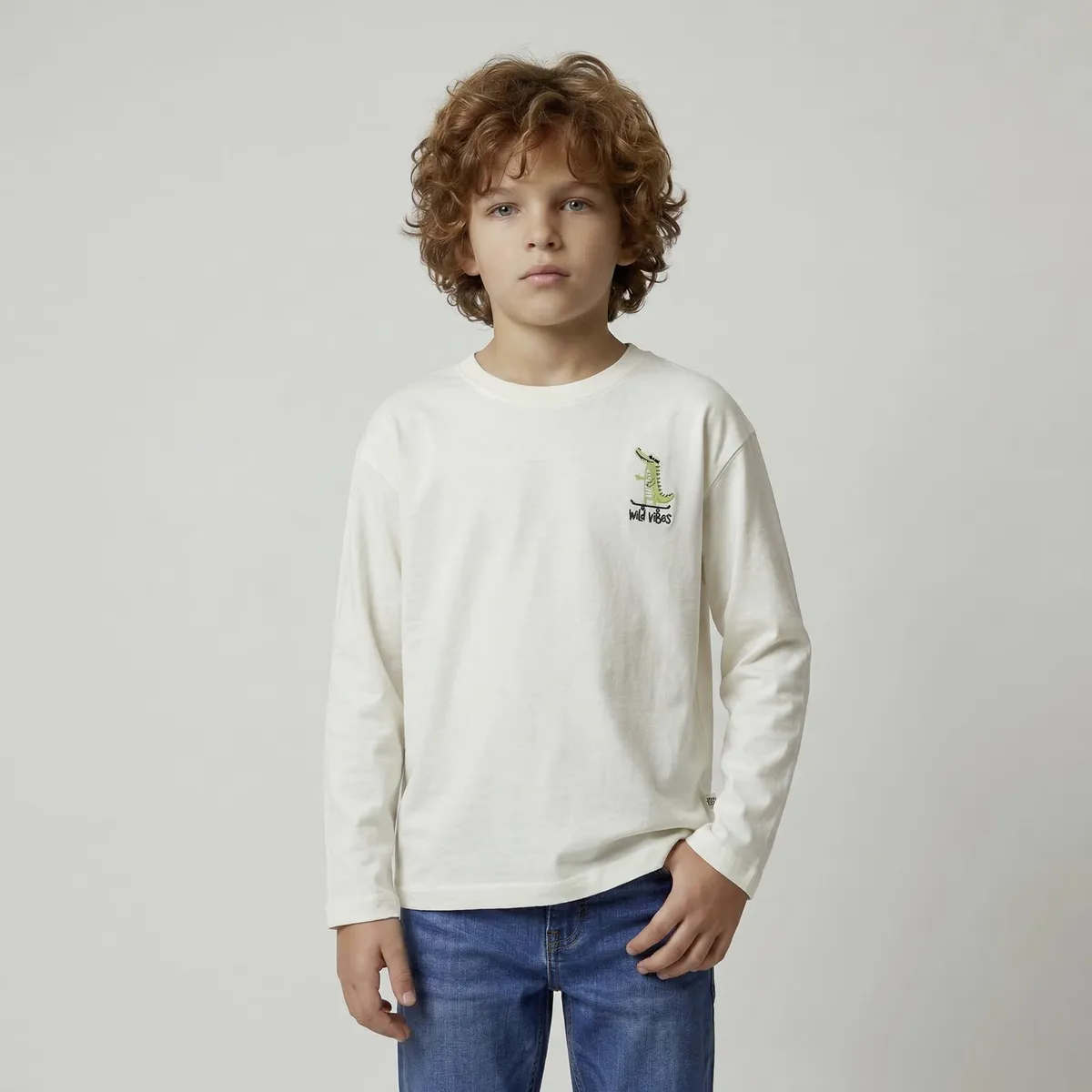 YAMP - Polera Niño Manga Larga Algodón Yamp