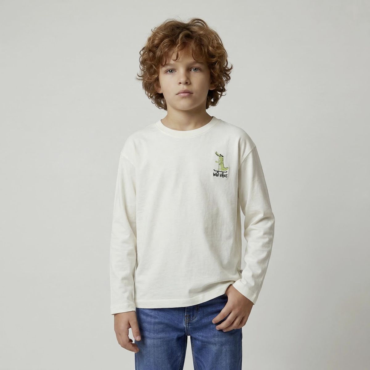 YAMP - Polera Niño Manga Larga Algodón Yamp