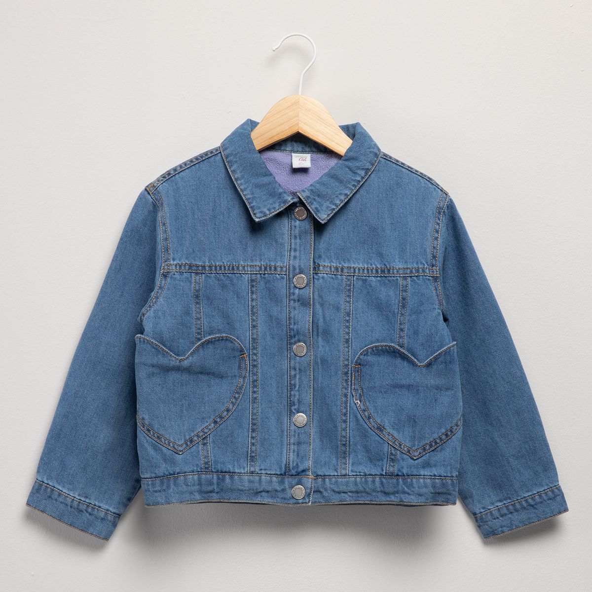 YAMP - Chaqueta Niña Jeans Interior Polar Yamp
