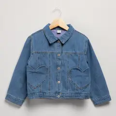 YAMP - Chaqueta Jeans Interior Polar Niña