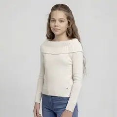 ELEVEN - Sweater Niña Cuello Bote