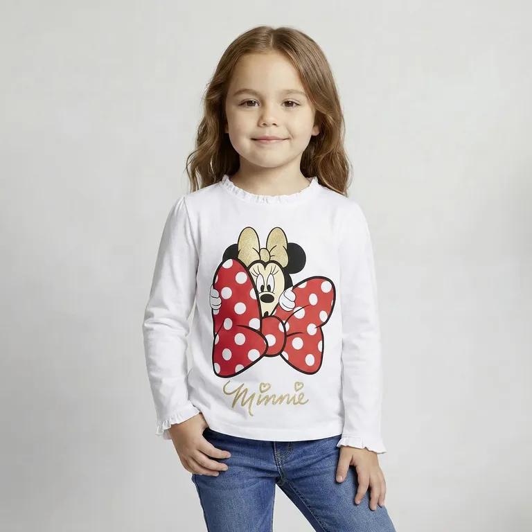 MINNIE Polera Niña Algodón