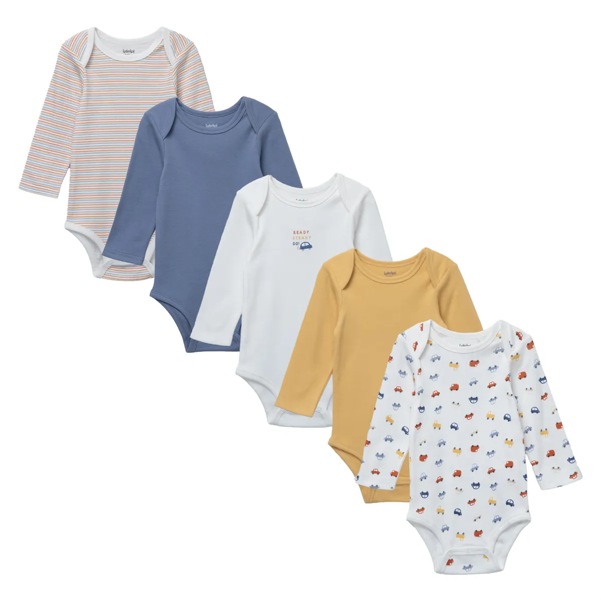 YAMP - Pack De 5 Bodys Bebé Niño Algodón Yamp