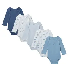 YAMP - Pack De 5 Bodys Bebé Niño Algodón