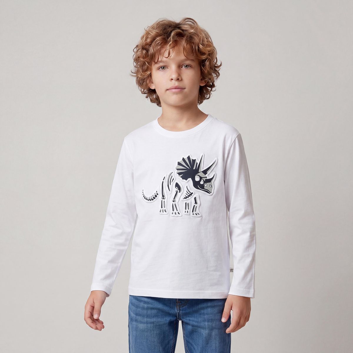 YAMP - Polera Niño Manga Larga Algodón Yamp
