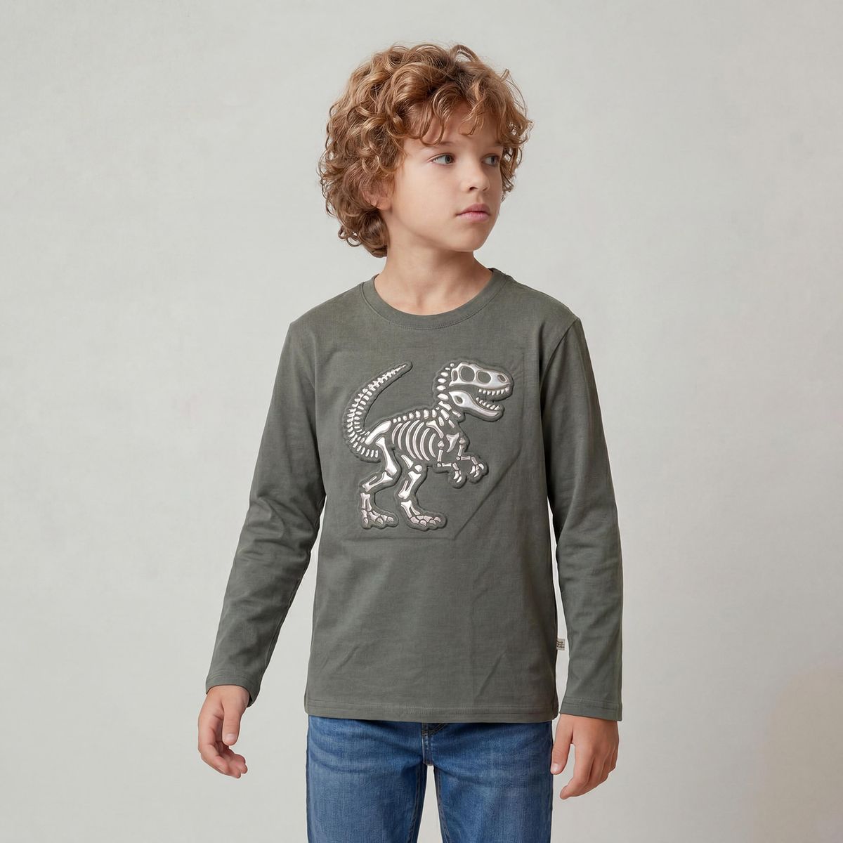 YAMP - Polera Niño Manga Larga Algodón Yamp