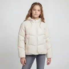 ELEVEN - Parka Niña Efecto Cuero