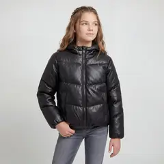 ELEVEN - Parka Niña Efecto Cuero