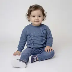 YAMP - Polerón Bebé Niña Algodón