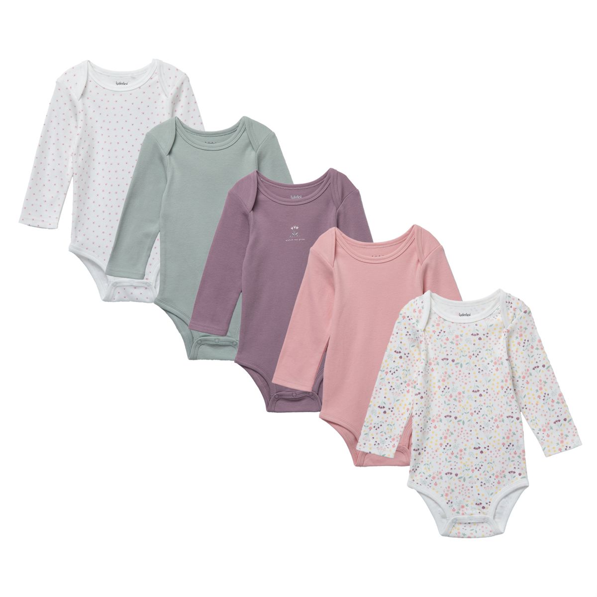 YAMP - Pack De 5 Bodys Bebé Niña Algodón Yamp