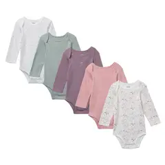 YAMP - Pack De 5 Bodys Bebé Niña Algodón