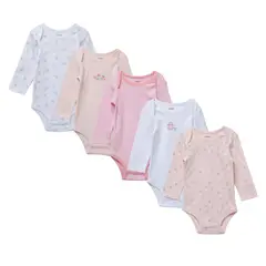 YAMP - Pack De 5 Bodys Bebé Niña Algodón