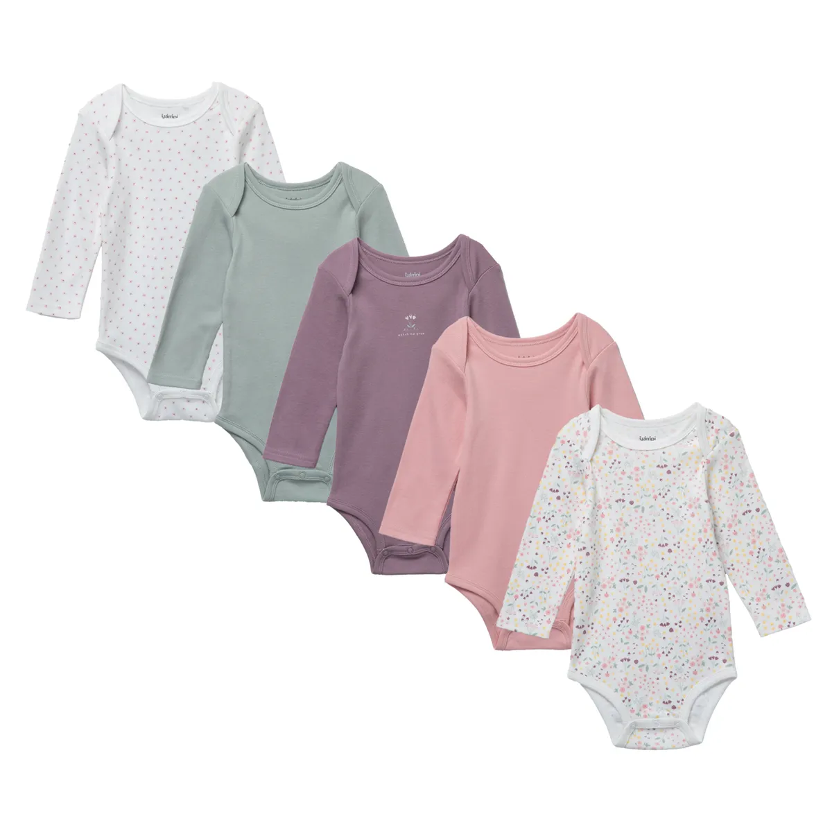 YAMP - Pack De 5 Bodys Bebé Niña Algodón Yamp