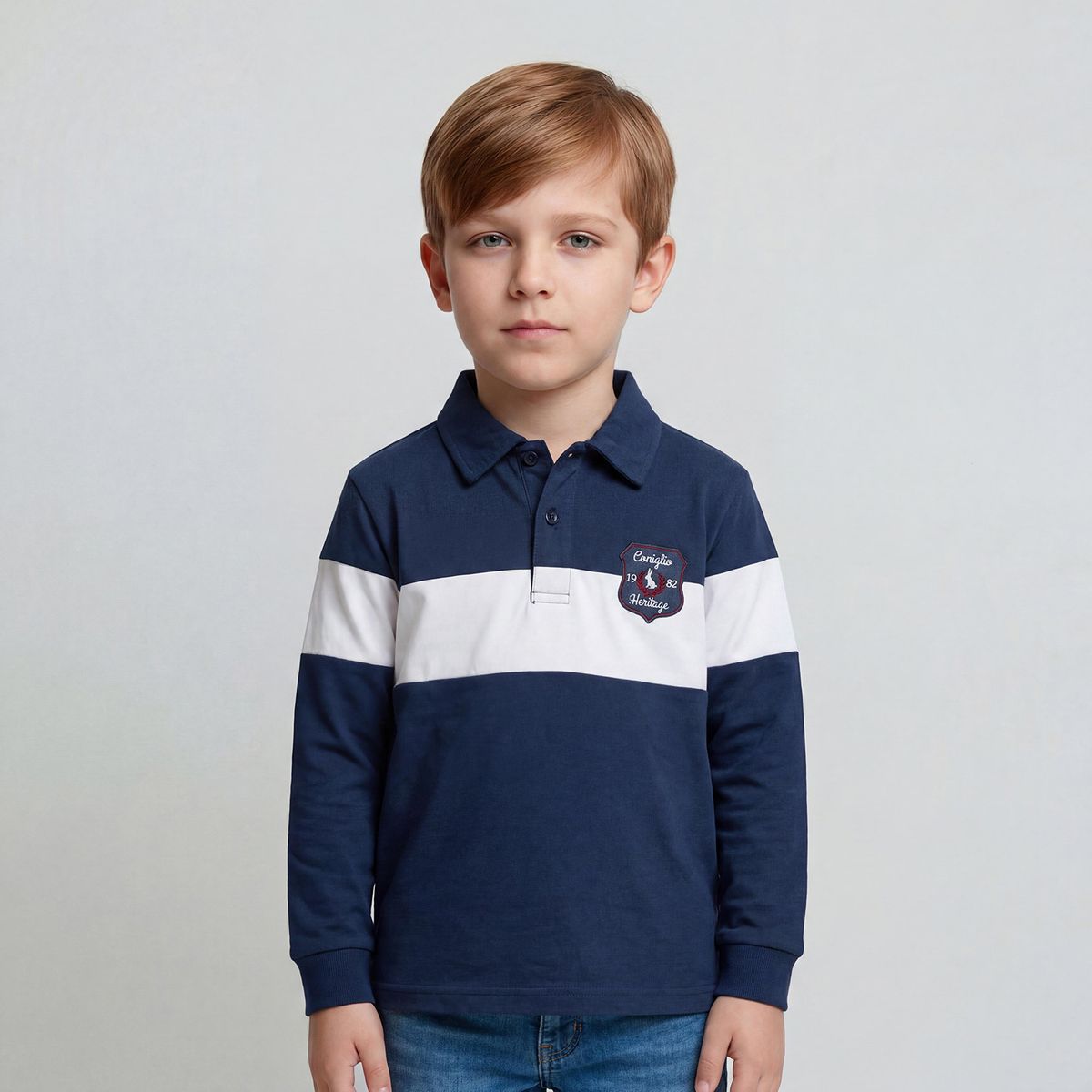 CONIGLIO - Polera Niño Manga Larga Algodón Coniglio