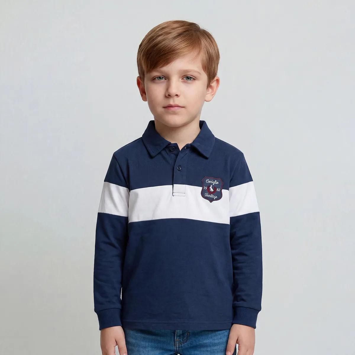 CONIGLIO - Polera Niño Manga Larga Algodón Coniglio