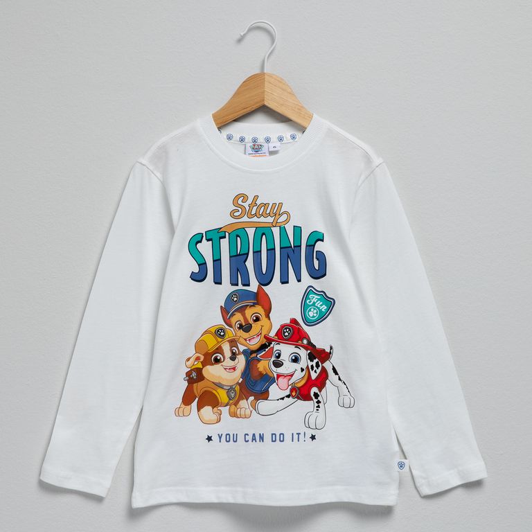 PAW PATROL Polera Manga Larga Algodón Niño