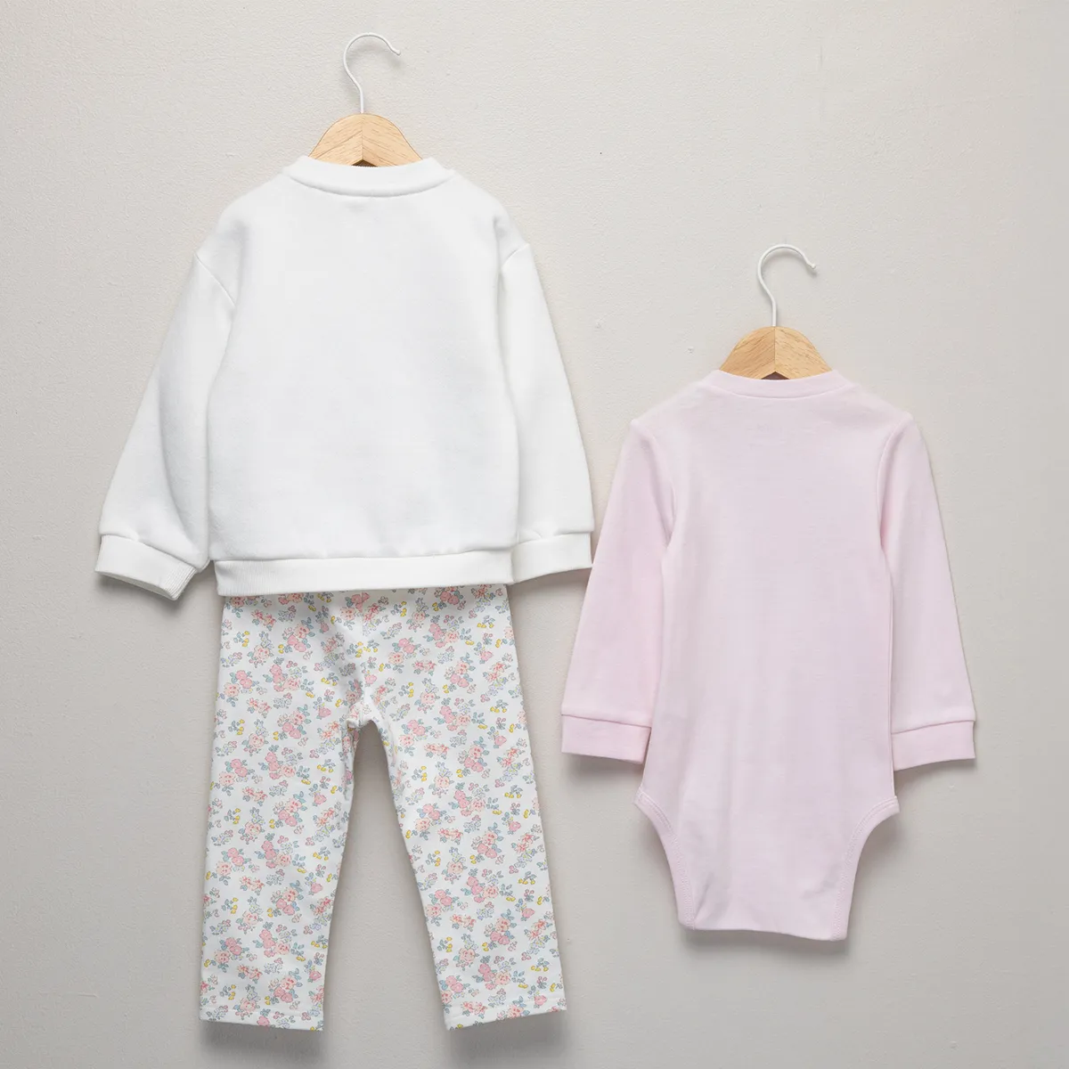 YAMP - Conjunto Bebé Niña Poleron Más Calza Y Body Yamp