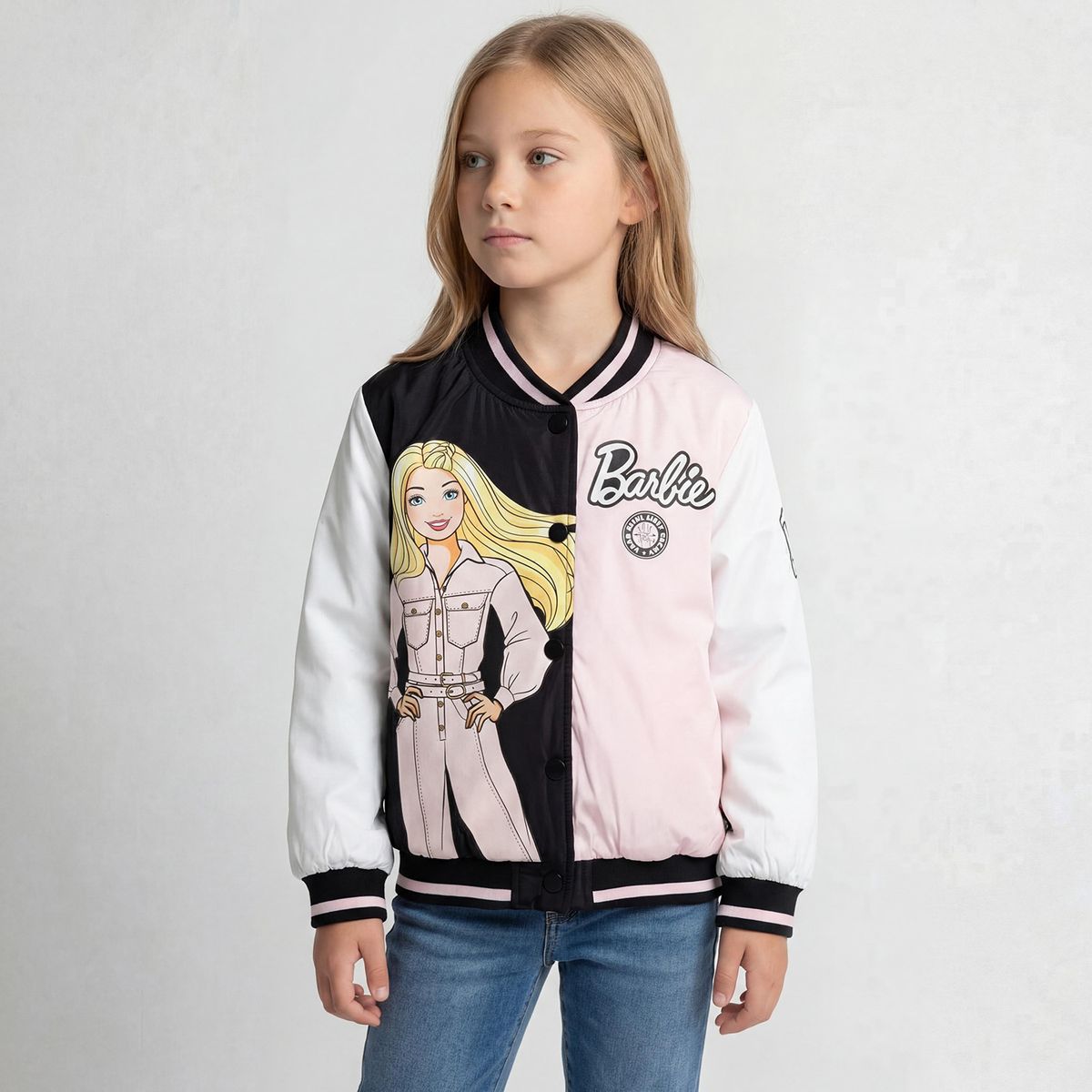 BARBIE - Chaqueta Bomber Barbie Niña