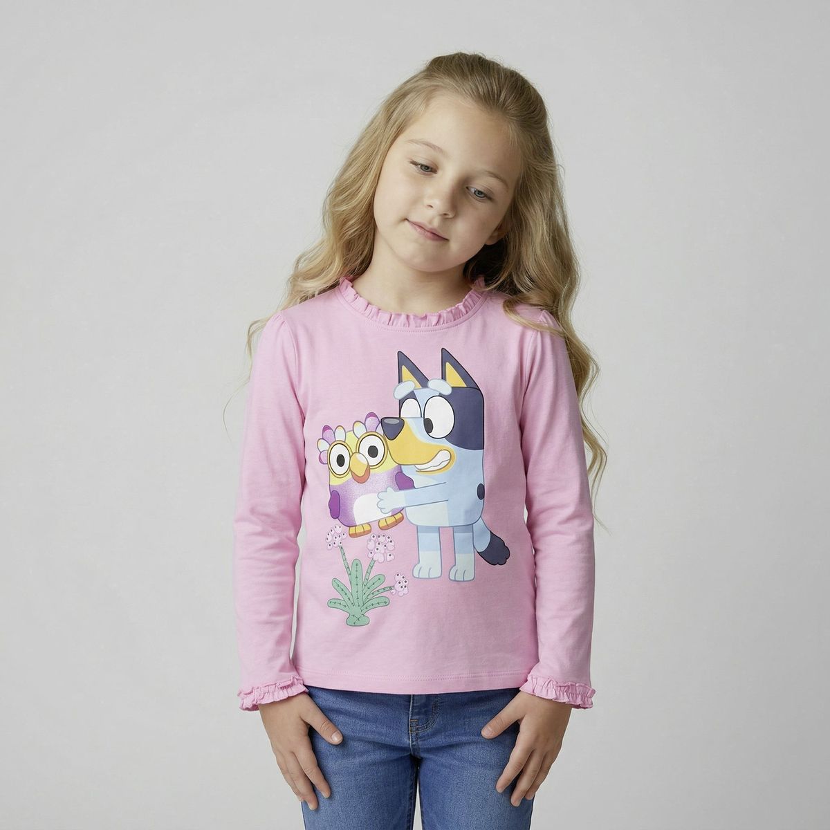 BLUEY - Polera Niña Algodón Bluey