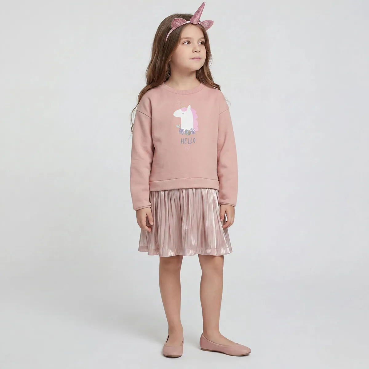 YAMP - Vestido Niña Con Accesorio Yamp