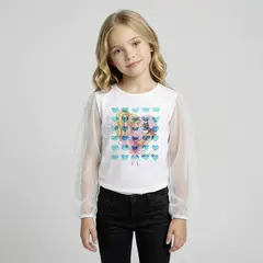 BARBIE - Polera Niña Body