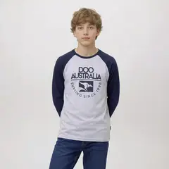 DOO AUSTRALIA - Polera Manga Larga Algodón Niño