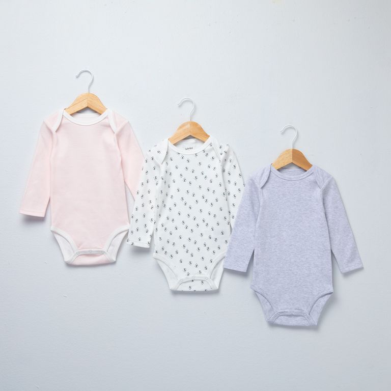 YAMP Pack De 3 Bodys Bebé Niña Algodón