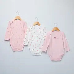 YAMP - Pack De 3 Bodys Bebé Niña Algodón