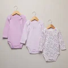 YAMP - Pack De 3 Bodys Bebé Niña Algodón