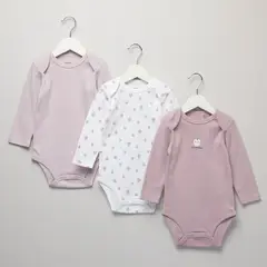 YAMP - Pack De 3 Bodys Bebé Niña Algodón