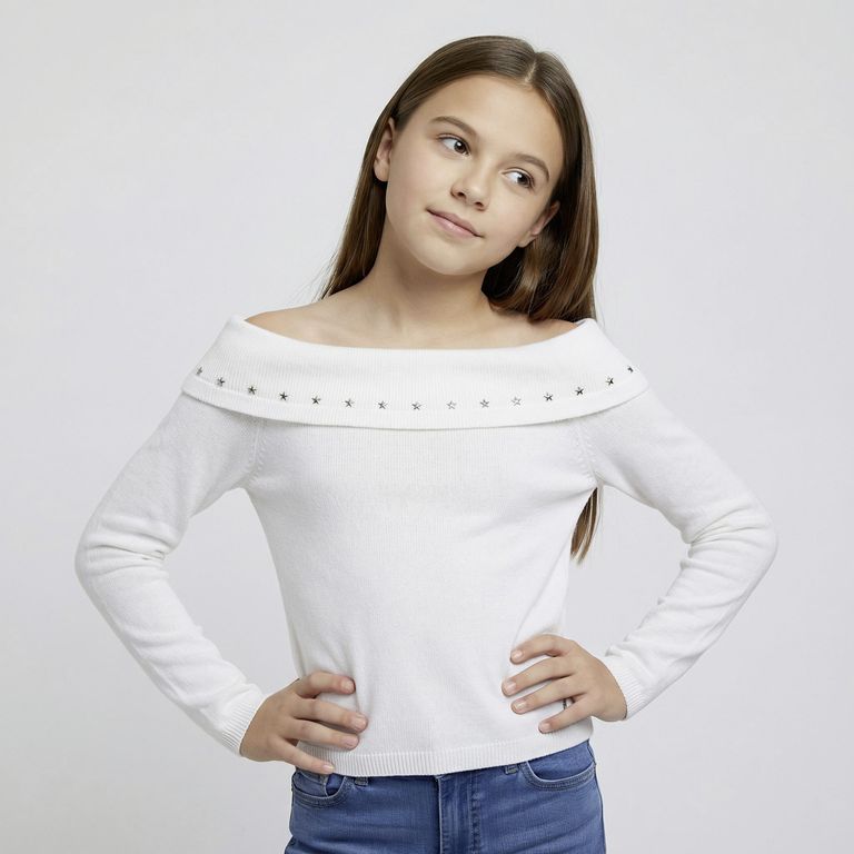 ELEVEN Sweater Niña Cuello Bote