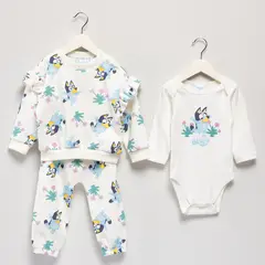 BLUEY - Conjunto Bebé Niña Algodón