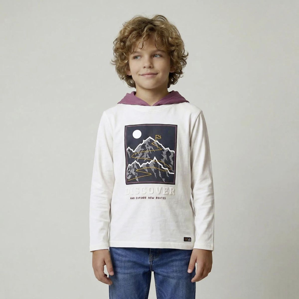 YAMP - Polera Niño Con Gorro Yamp