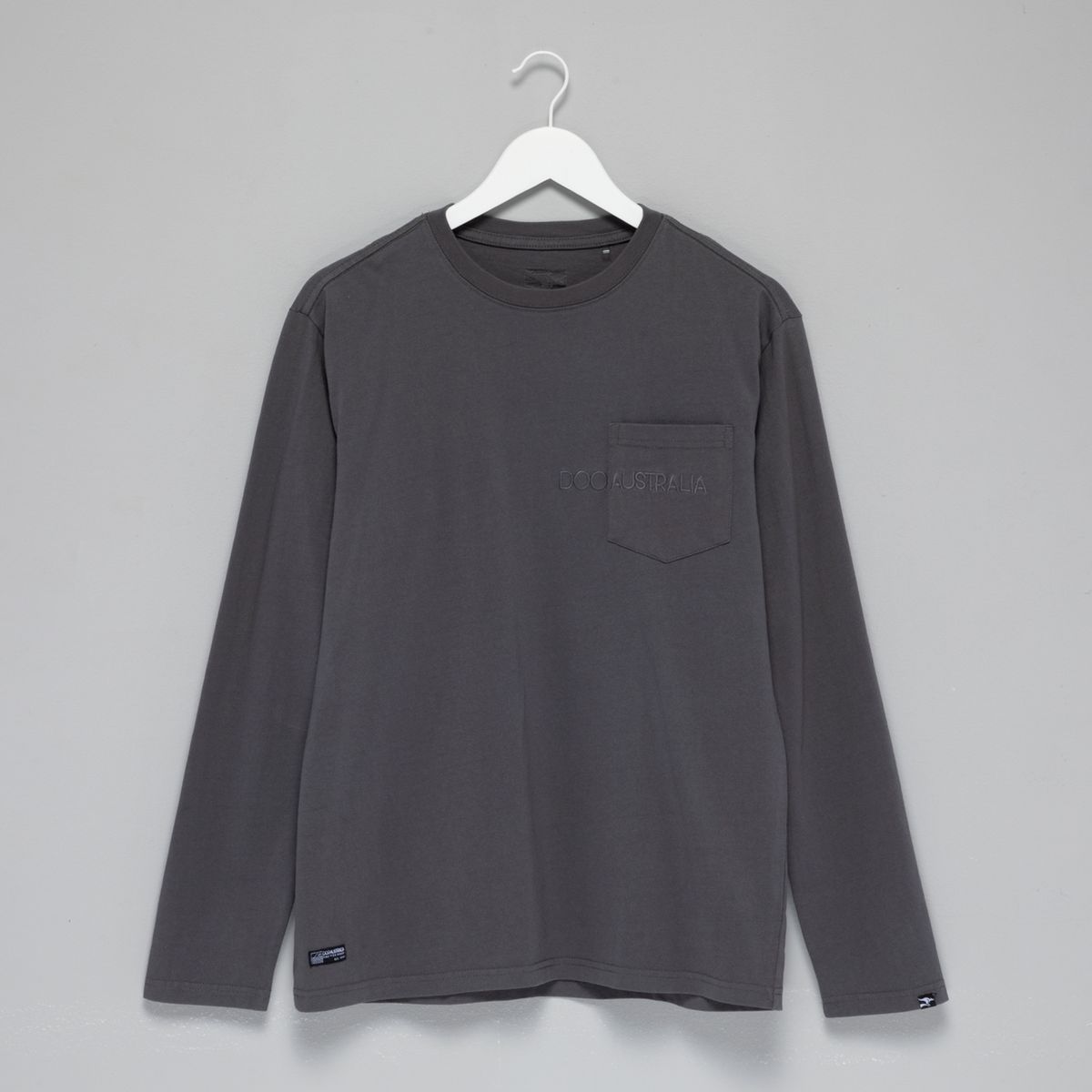 DOO AUSTRALIA - Polera Manga Larga Algodón Niño Gris Doo Australia