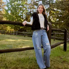 ELEVEN - Chaqueta Peluda Sin Mangas Niña