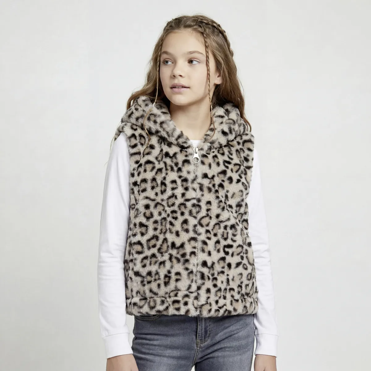 ELEVEN - Chaqueta Peluda Sin Mangas Niña Eleven