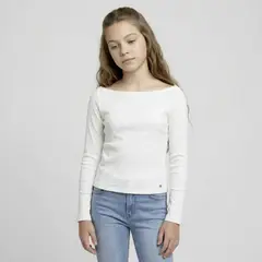 ELEVEN - Polera Niña Cuello Bote