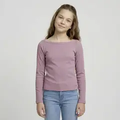ELEVEN - Polera Cuello Bote Niña