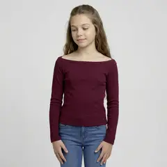 ELEVEN - Polera Niña Cuello Bote