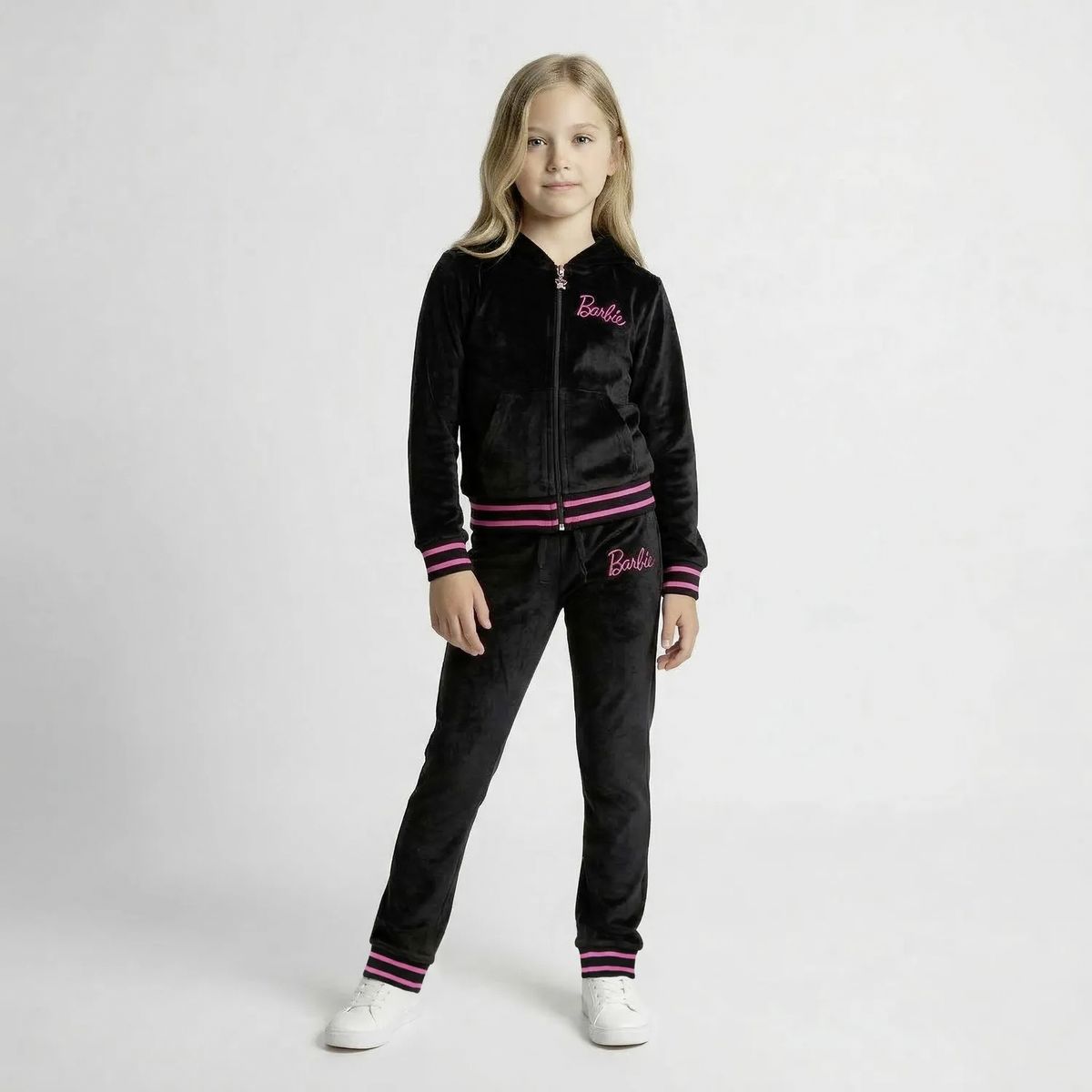 BARBIE - Conjunto Polerón Mas Pantalón Barbie Niña