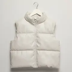 ELEVEN - Parka Sin Mangas Efecto Cuero Niña