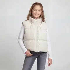 ELEVEN - Parka Niña Sin Mangas Efecto Cuero