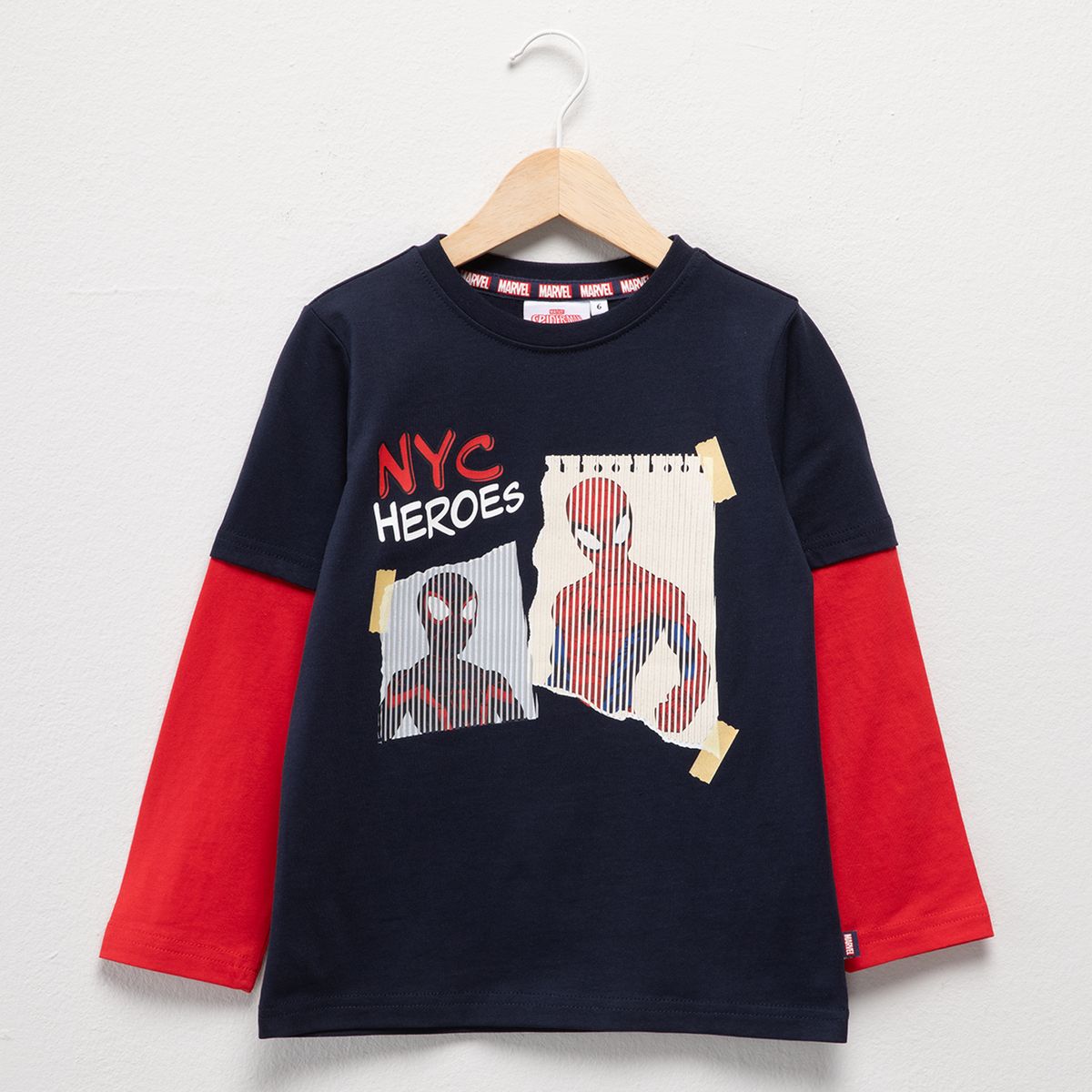 SPIDER MAN - Polera Manga Larga Algodón Niño Spider-Man