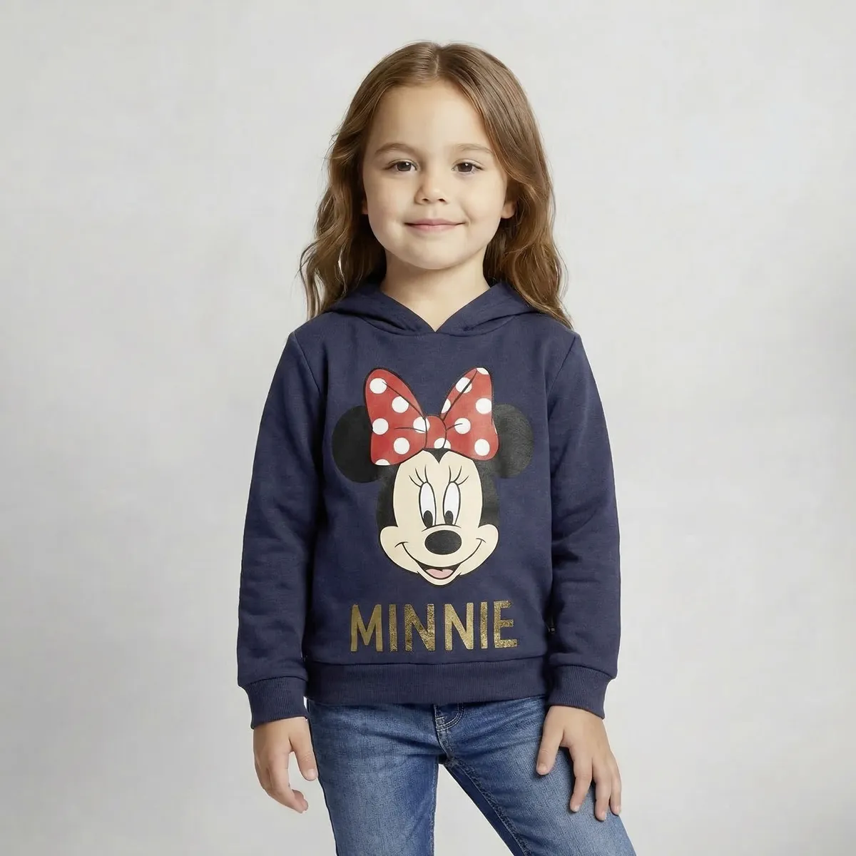 MINNIE - Polerón Niña Algodón Minnie