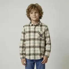 YAMP - Camisa Niño Manga Larga Algodón